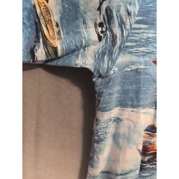 Vintage North River Men’s Hawaiian Shirt Speed Boats Size XL(206) - Picture 5 of 9